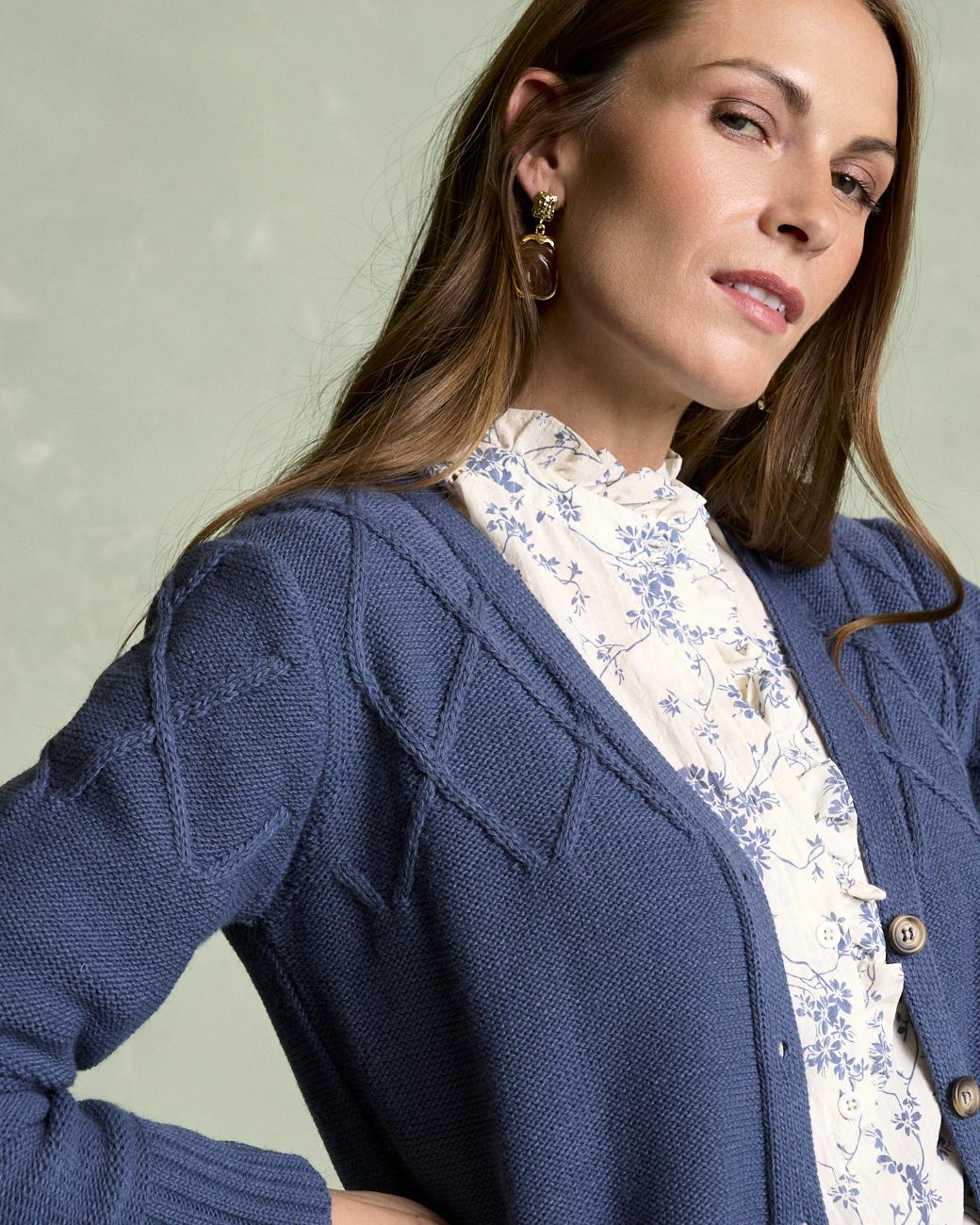 Cardigan a Righe Bourget