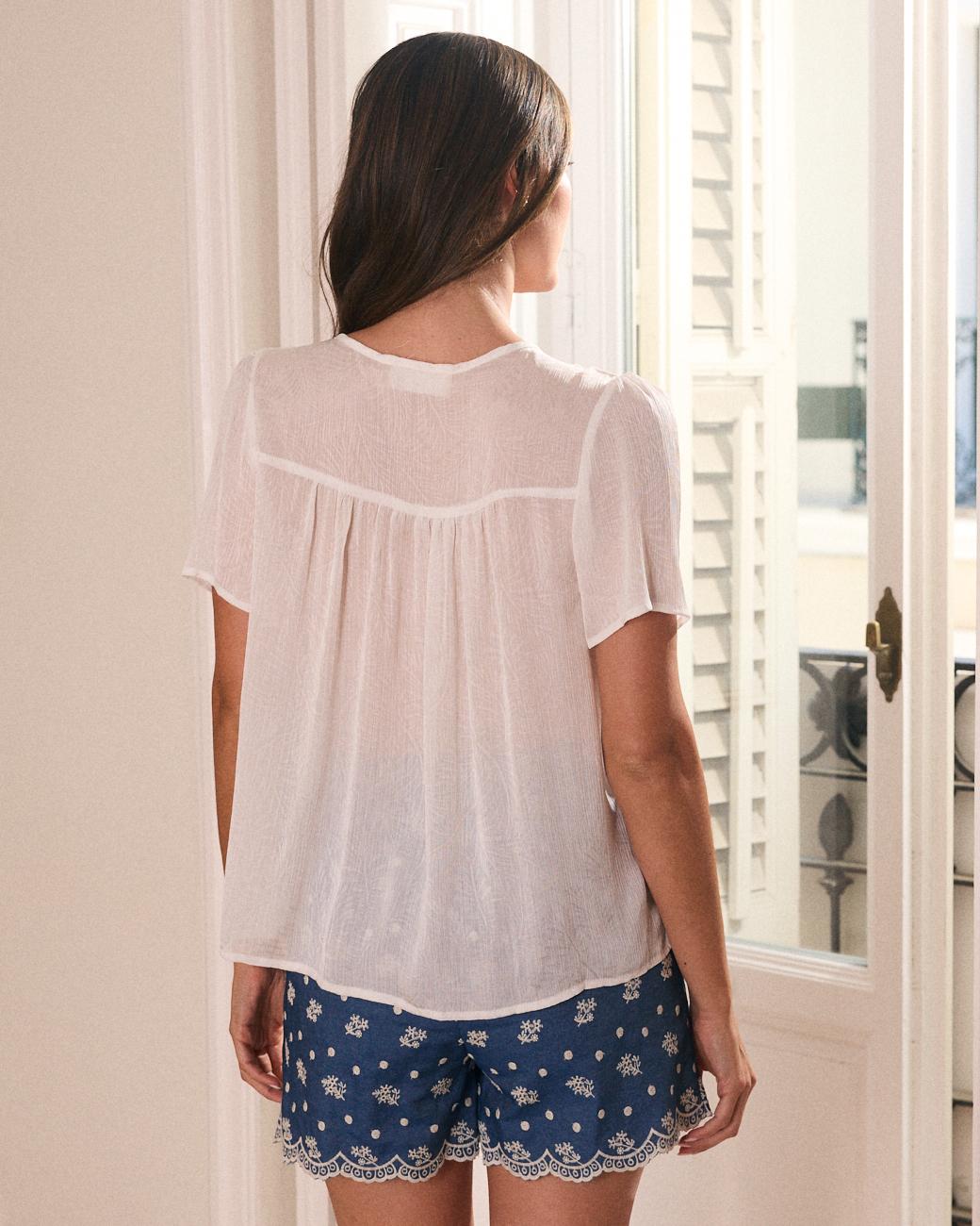 Blusa Bianca Carmina