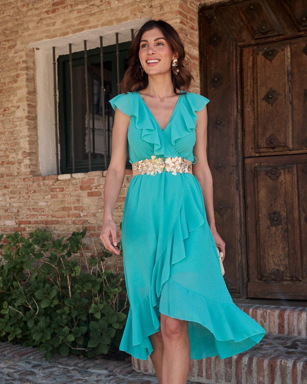 Vestito con volant Pantella