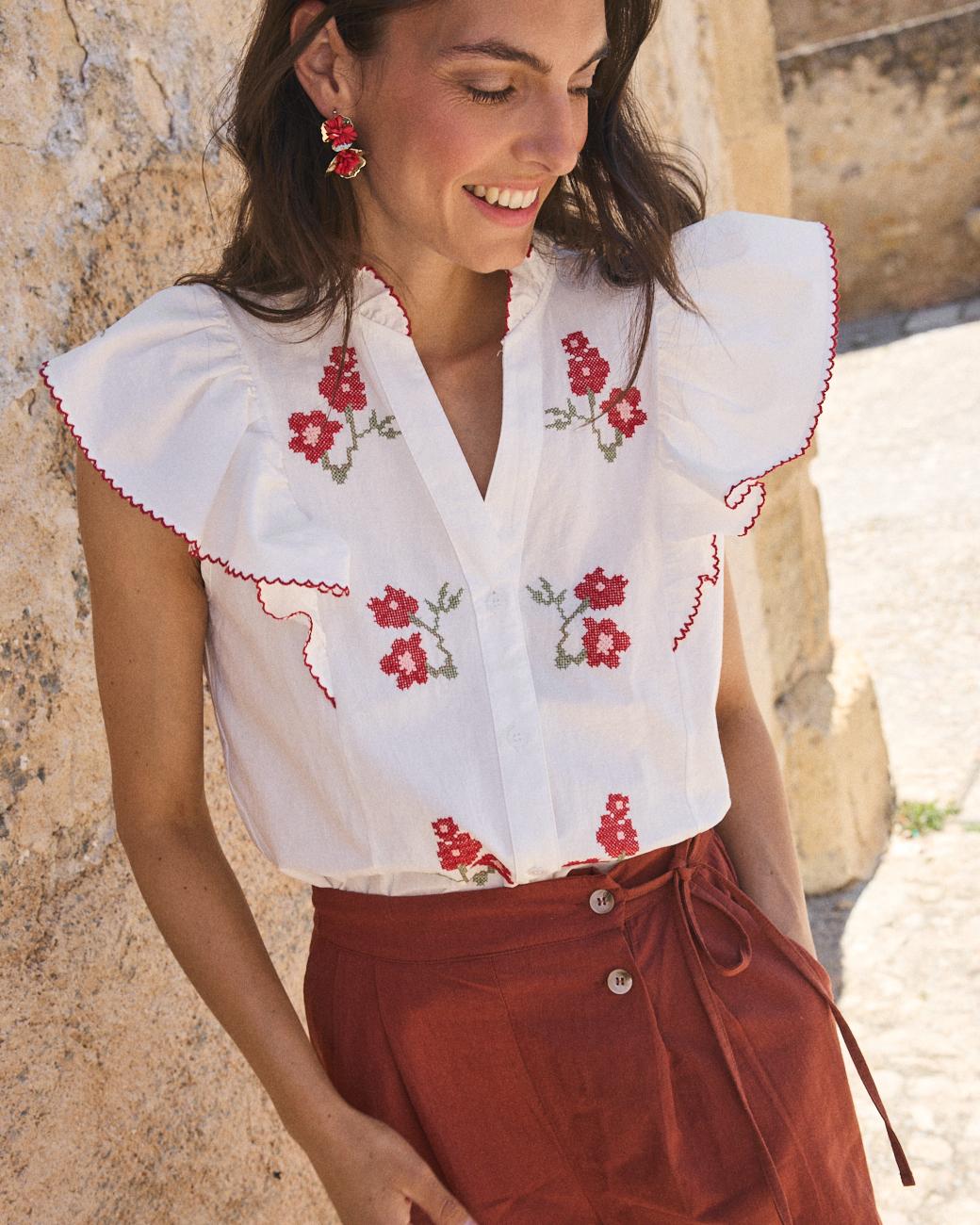 Camicia a Manica Svasata Flaria