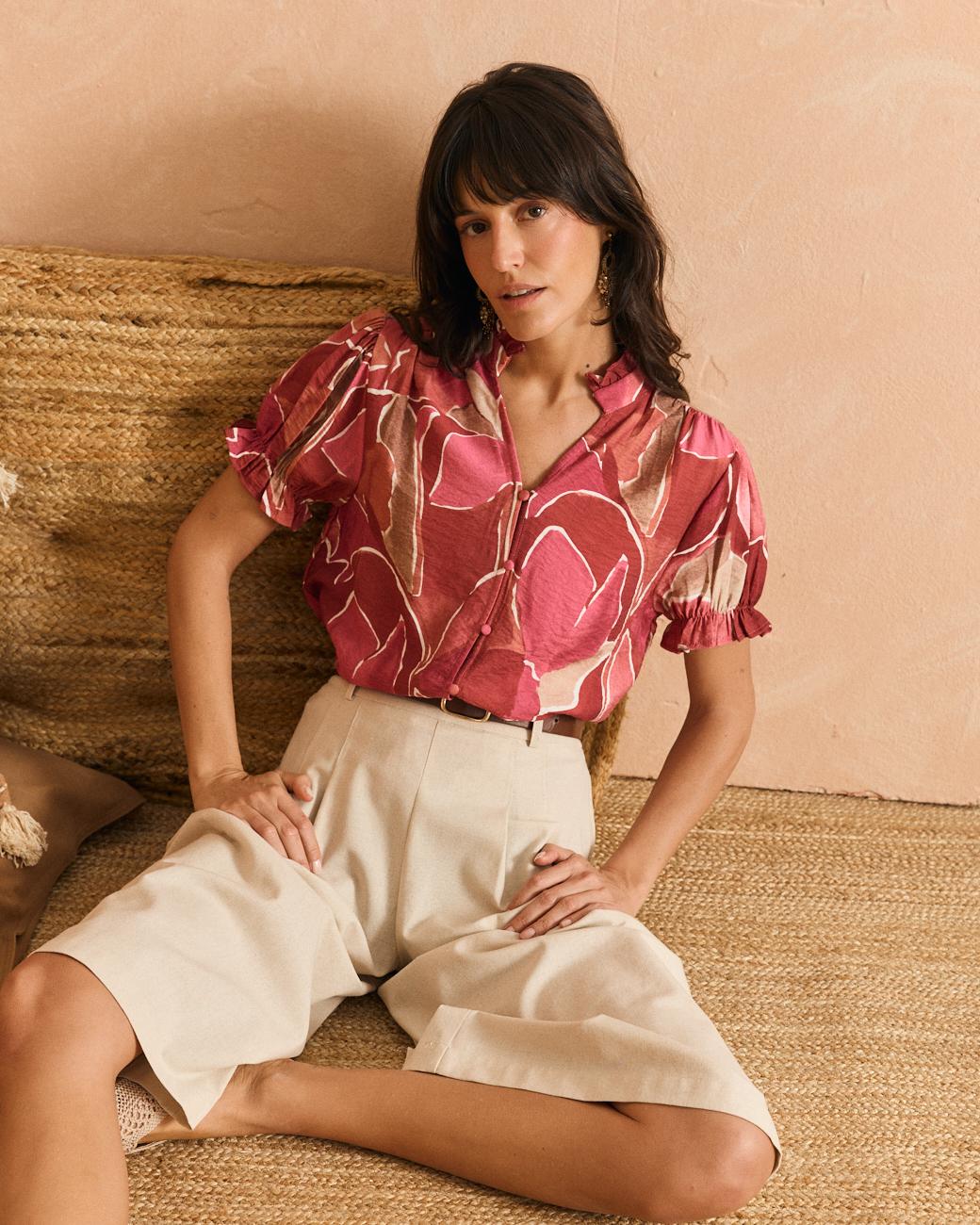 Blusa con bottoni Casilda