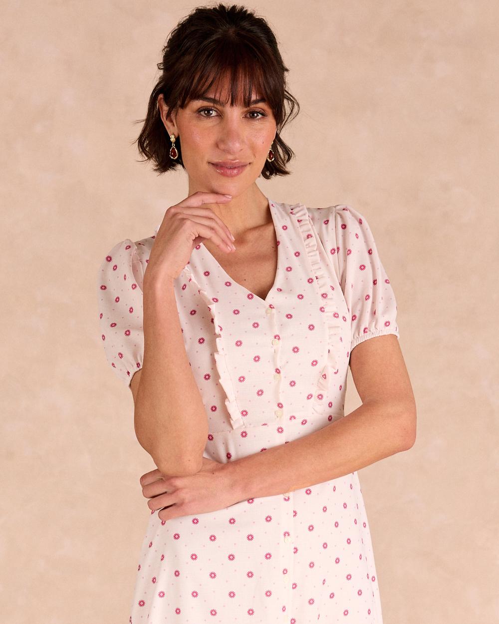 Vestito lungo a fiori Eliora