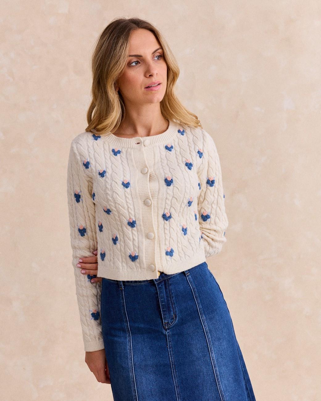 Cardigan a maglia Pilpa