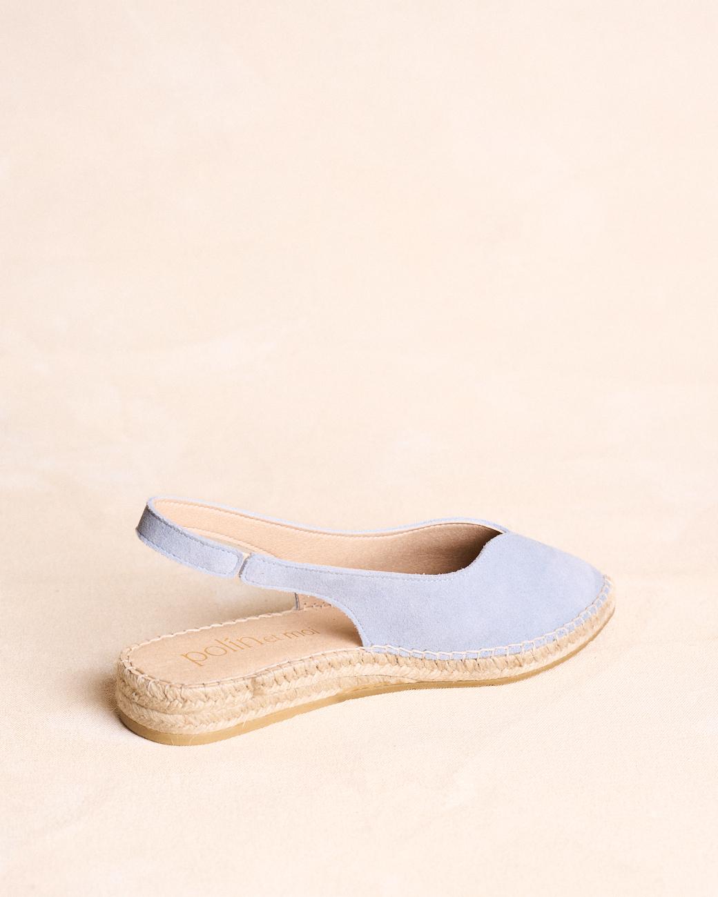 Espadrillas Piatte Celeste