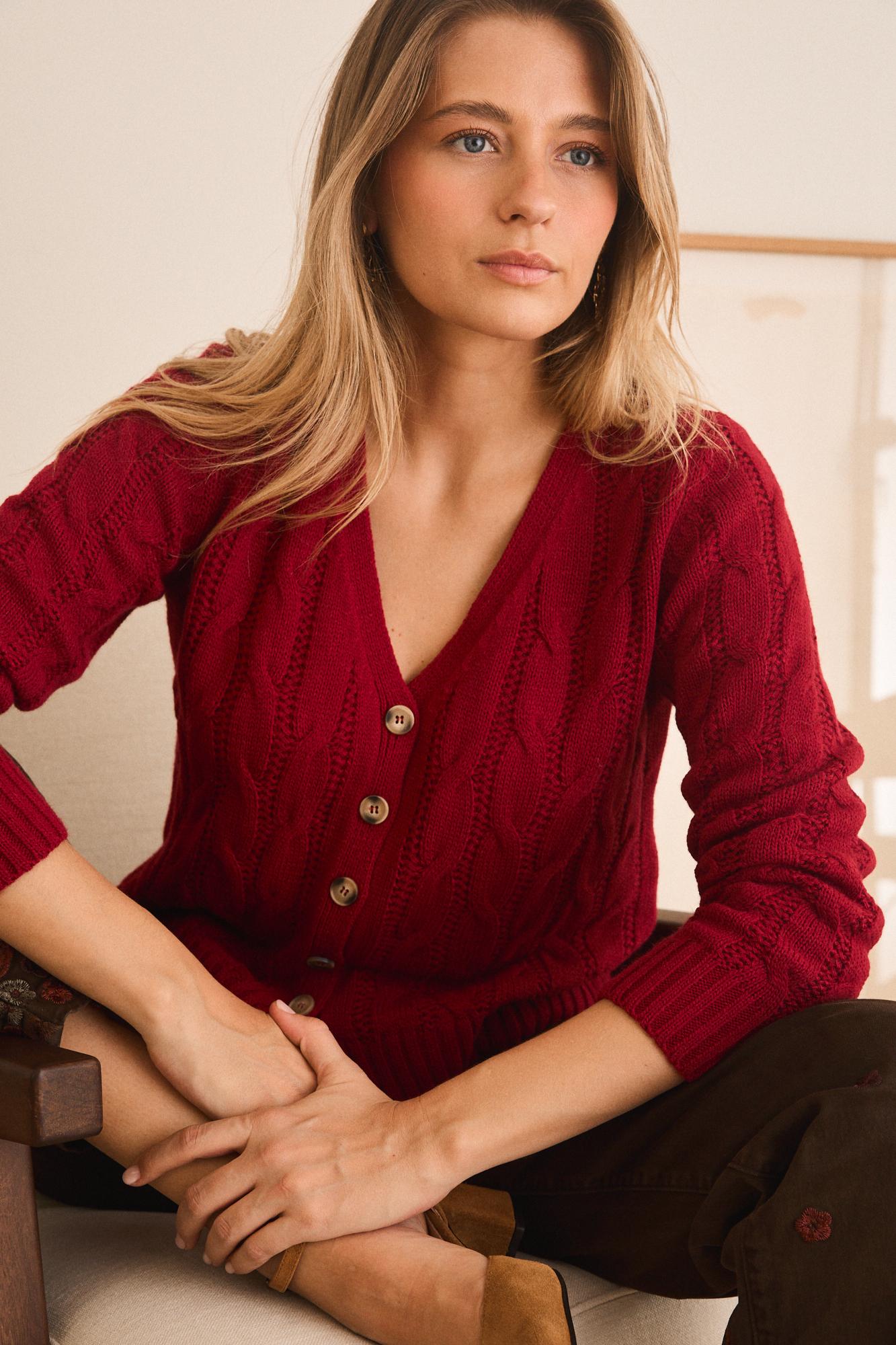 Cardigan con bottoni Ingrid