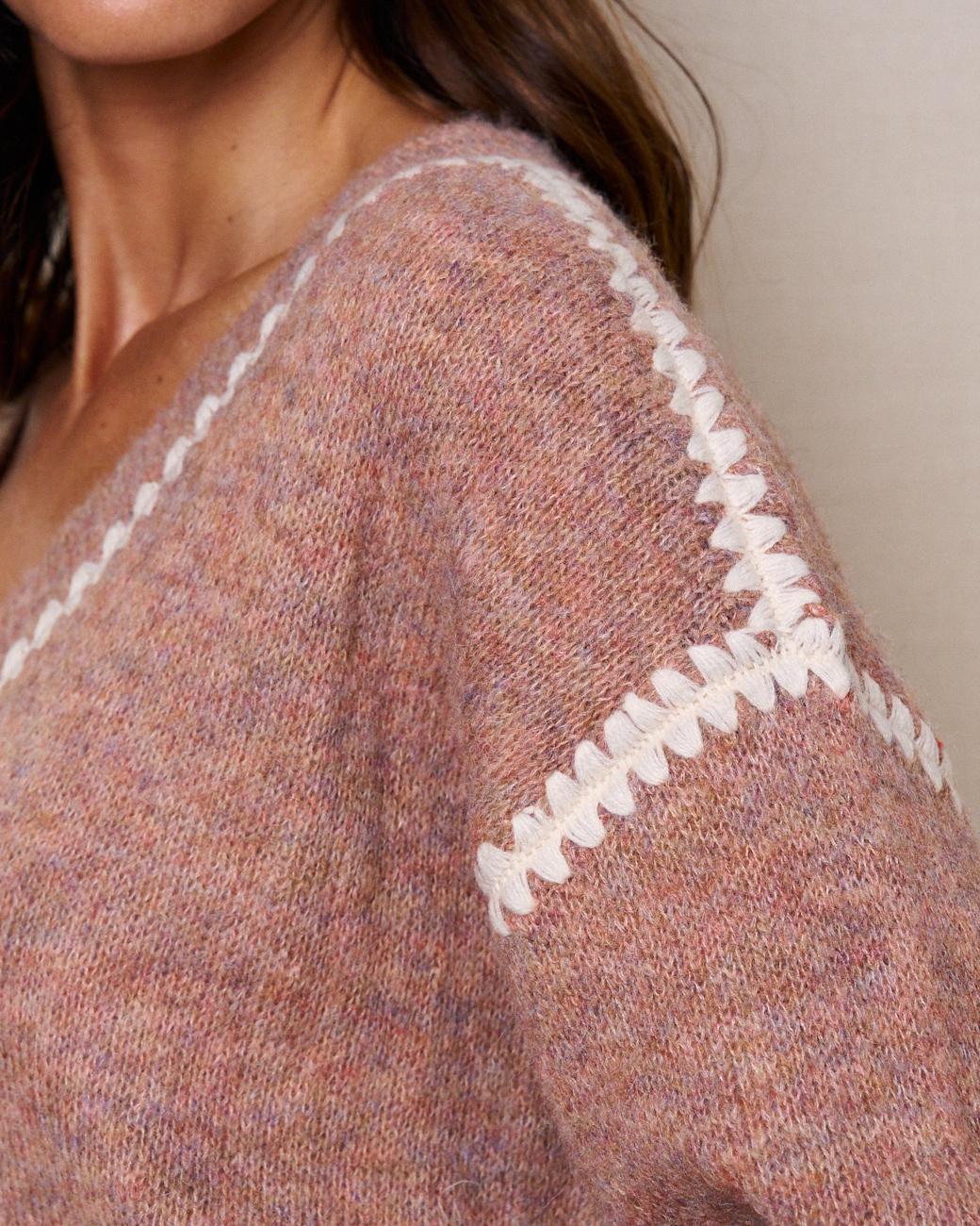 Maglione a scollo a V Rosalinda