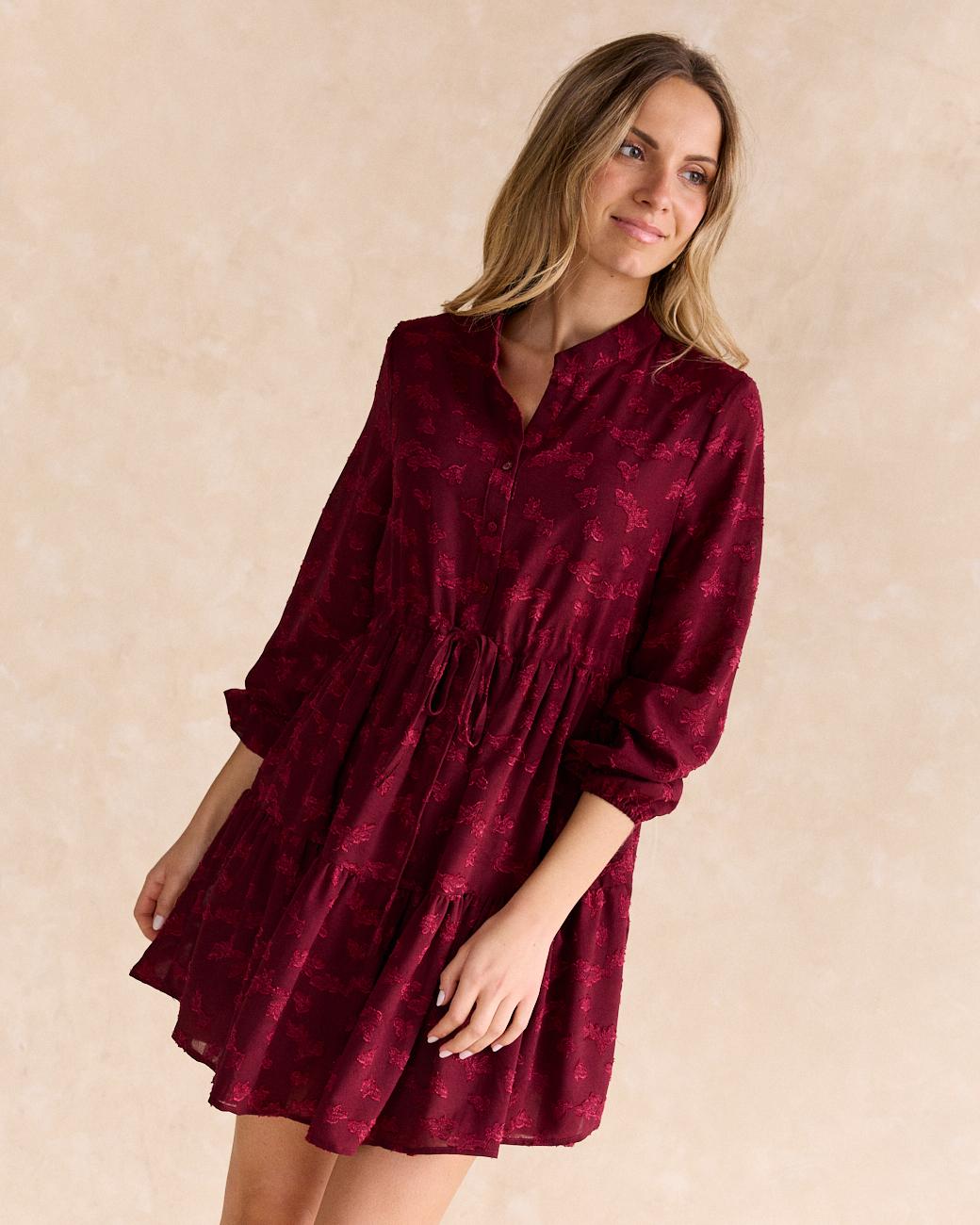 Vestito Floccato Ali