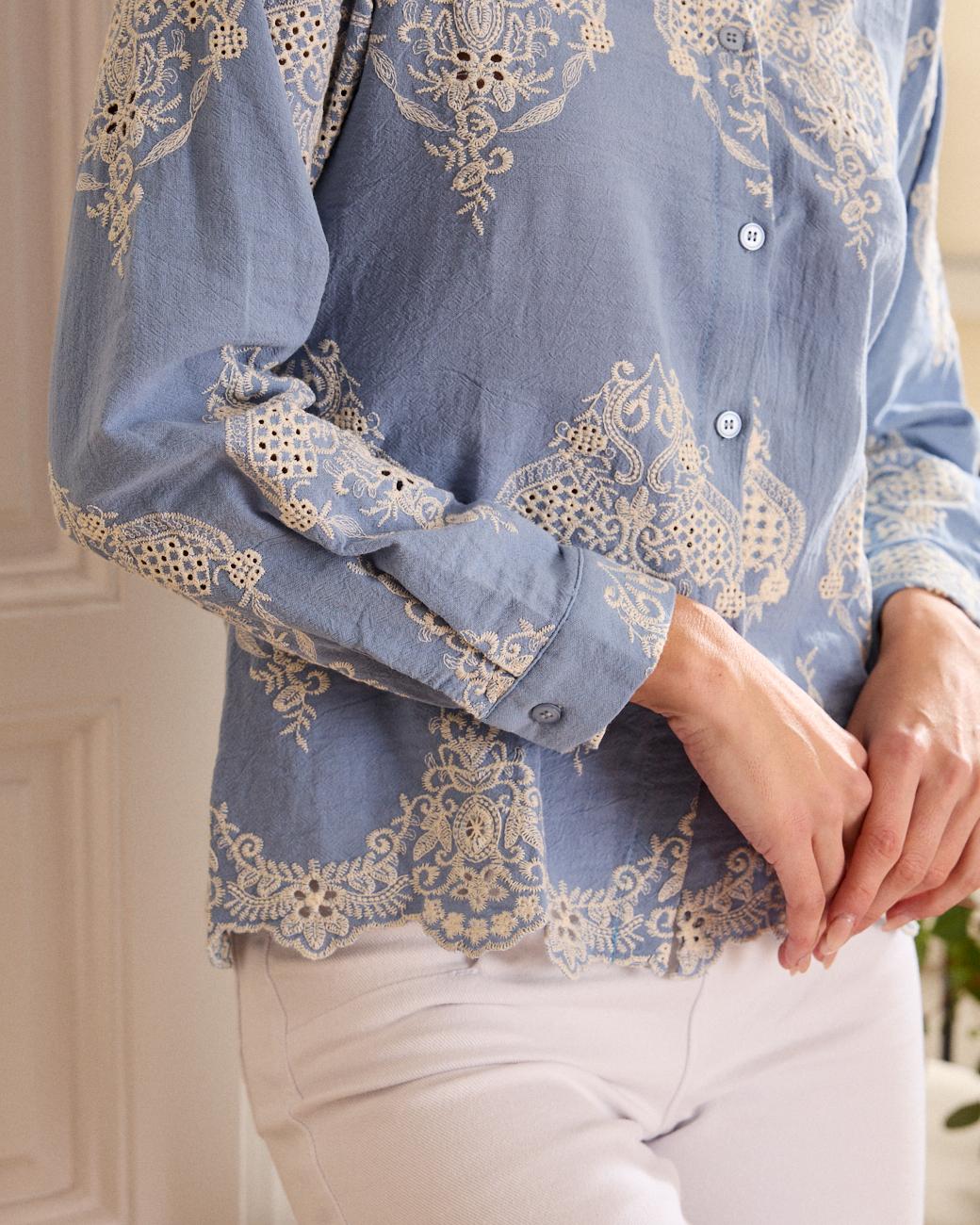 Camicia con stampa Alice