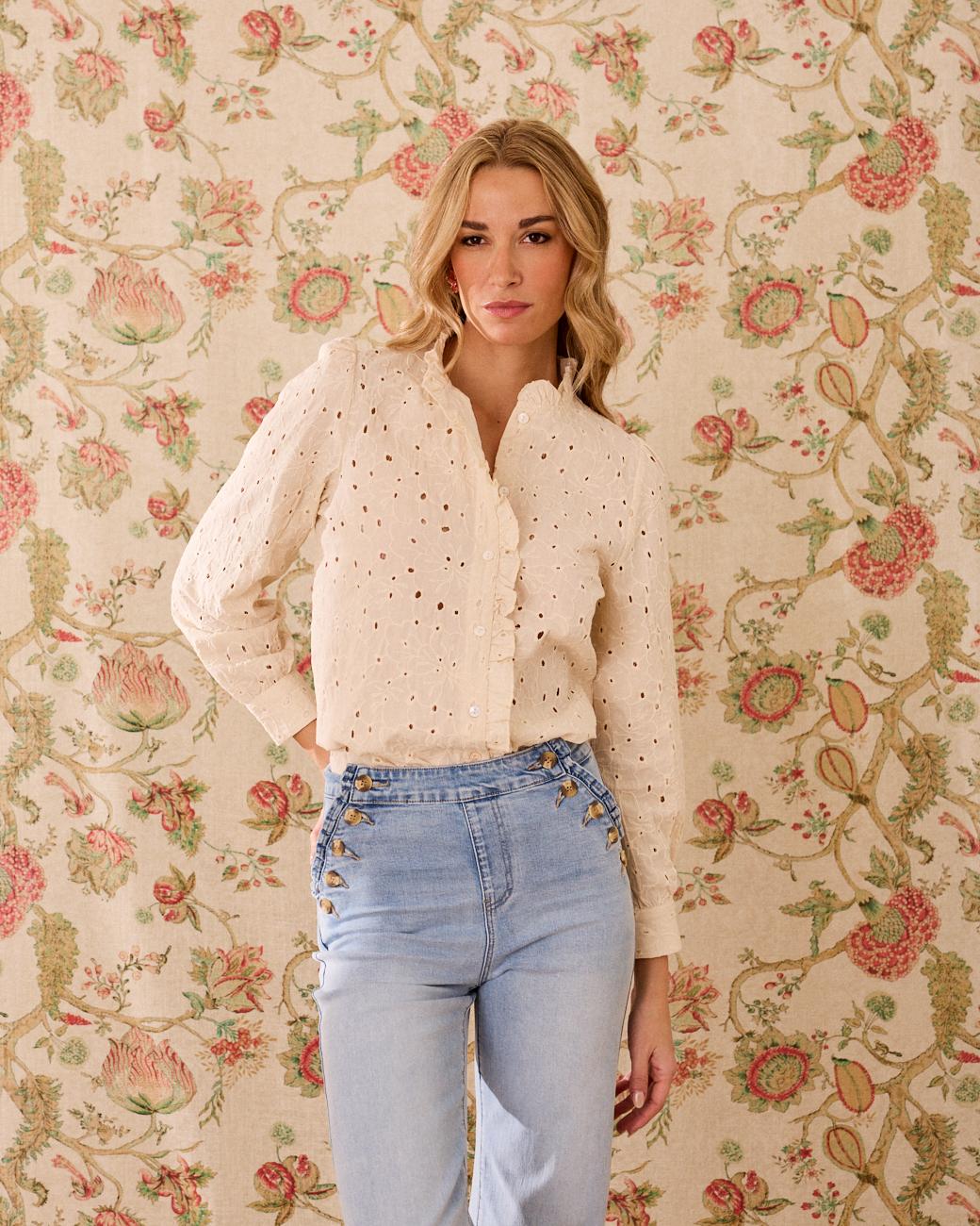 Camicia ricamata Casilda