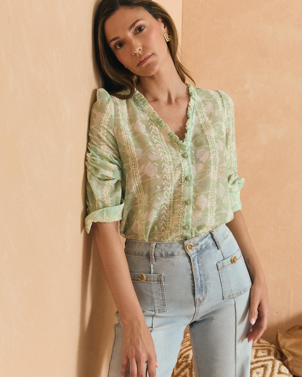 Camicia celeste Felicia