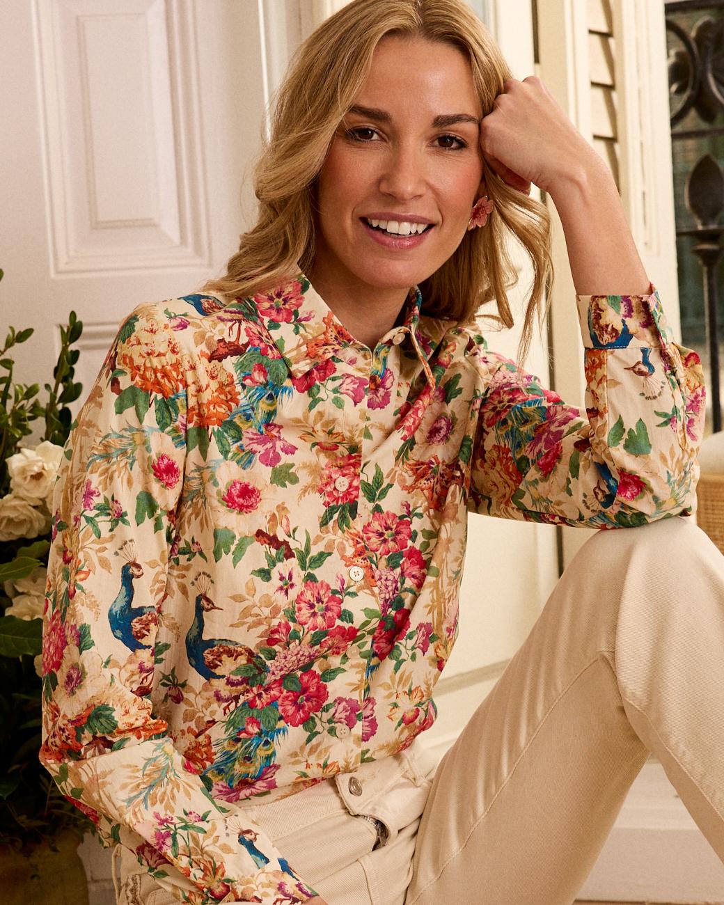 Camicia con stampa Petra