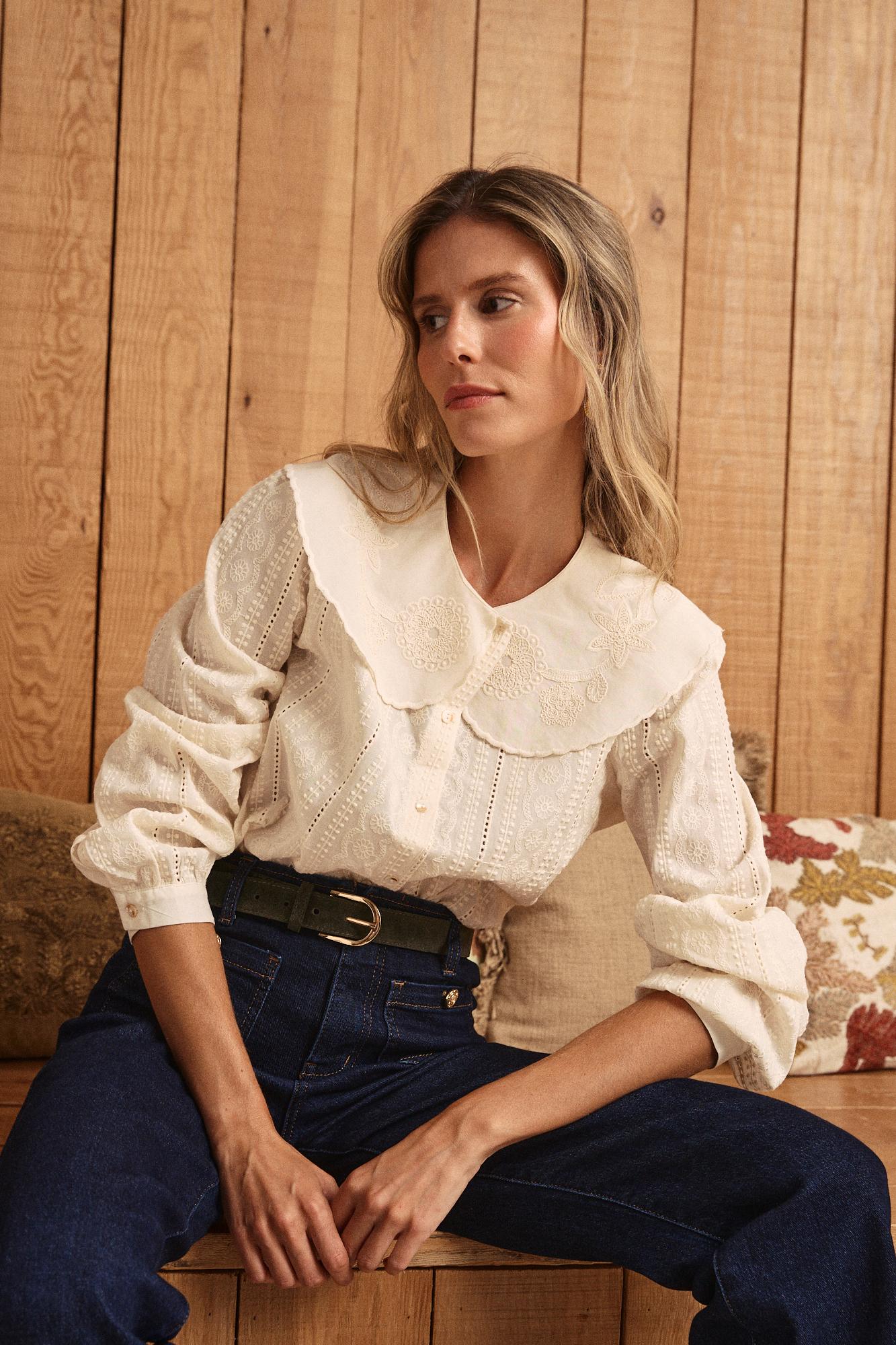 Camicia con collo Genoveva