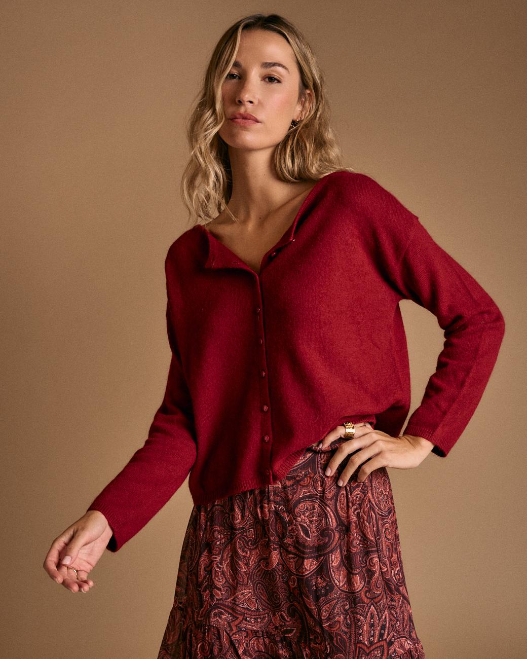Cardigan a Maglia Nuna