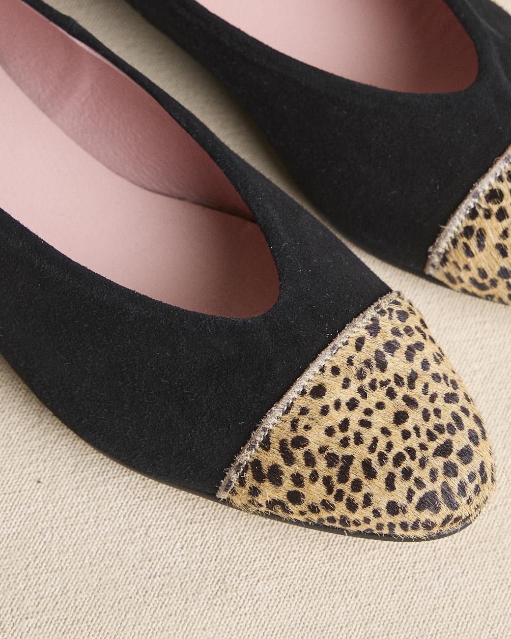 Ballerine punta animalier