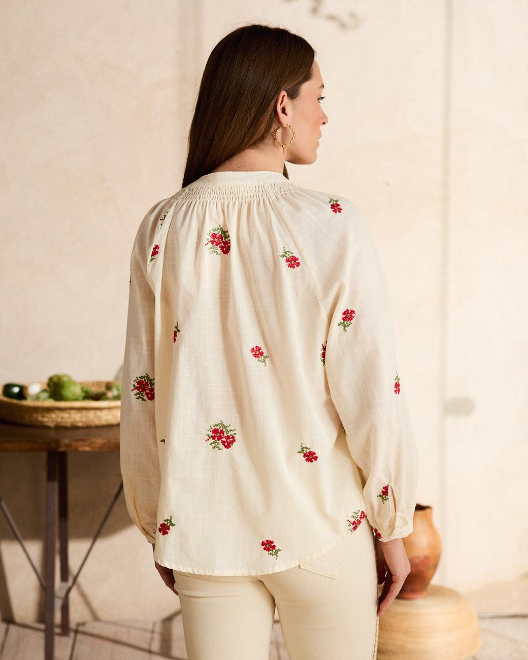 Camicia a fiori Antía