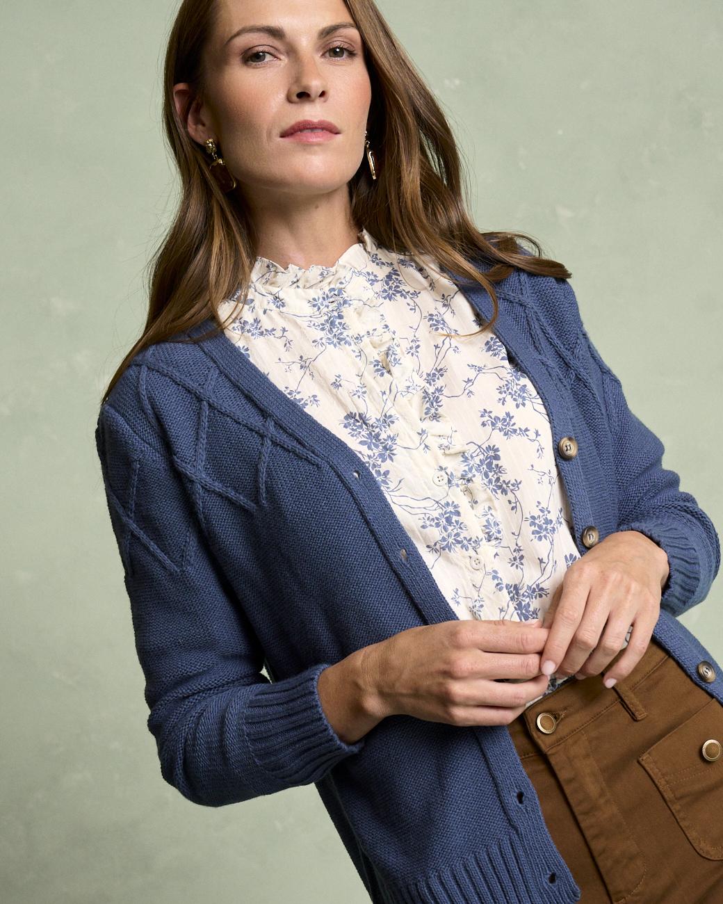Cardigan a Righe Bourget