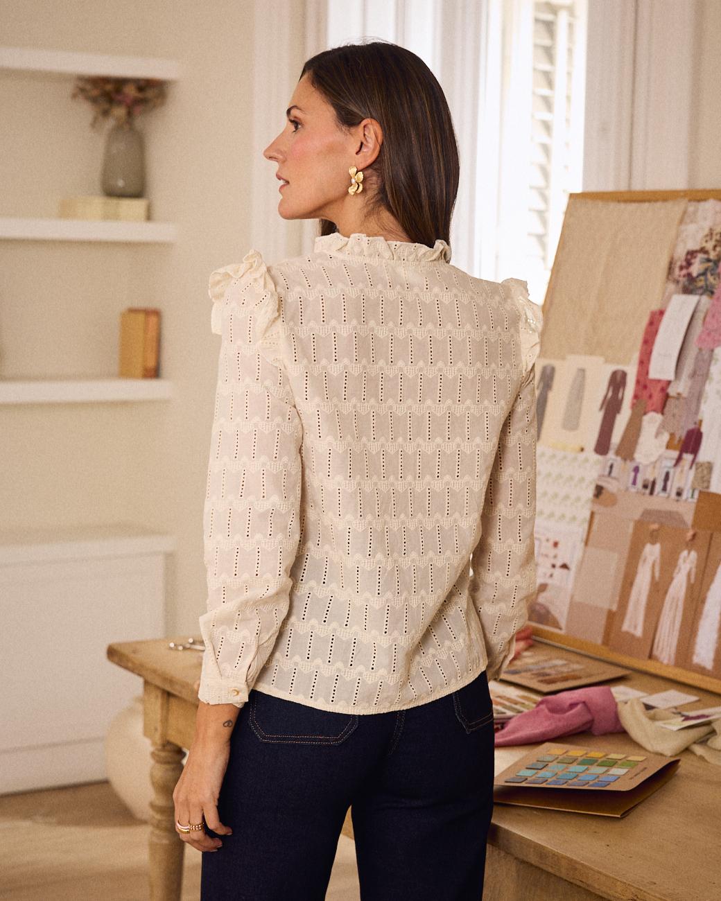 Blusa con cuori Aureline