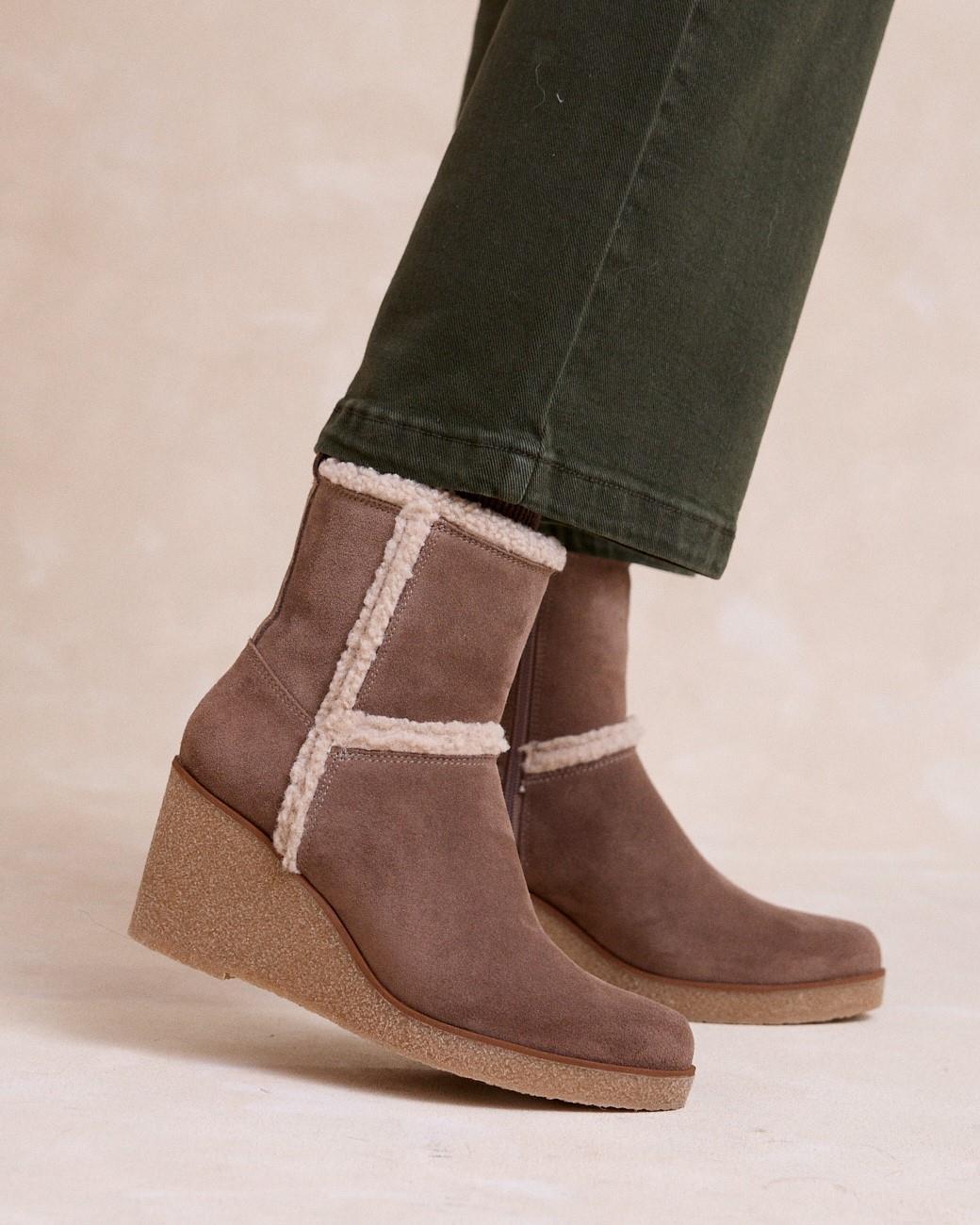 Stivaletto taupe Betina