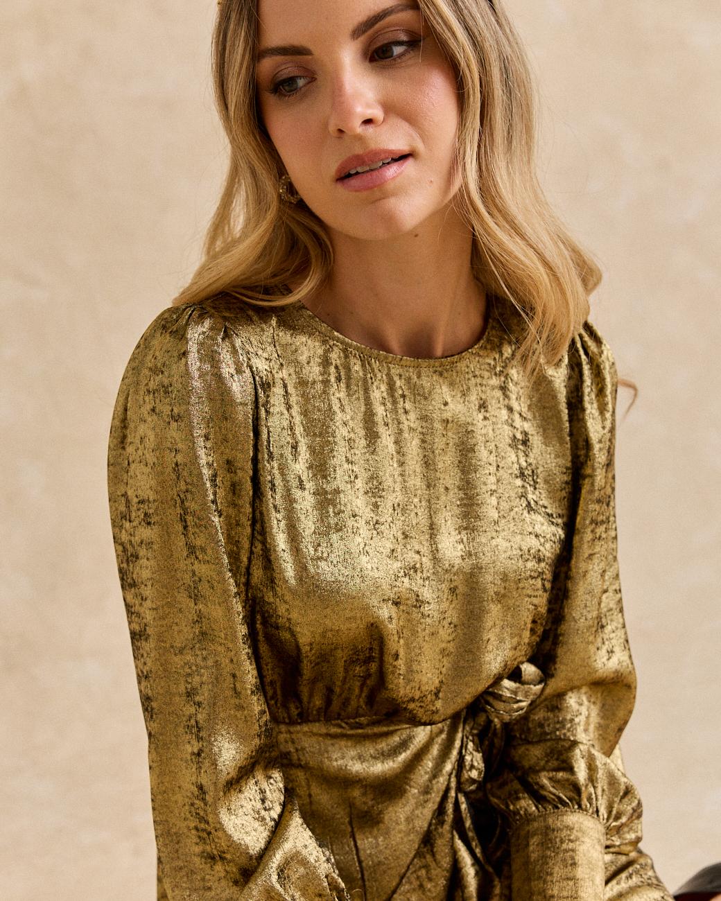 Vestito Dorato Melisa