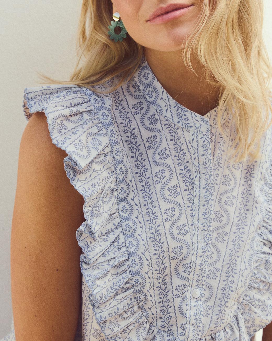 Camicia con volant Gladis