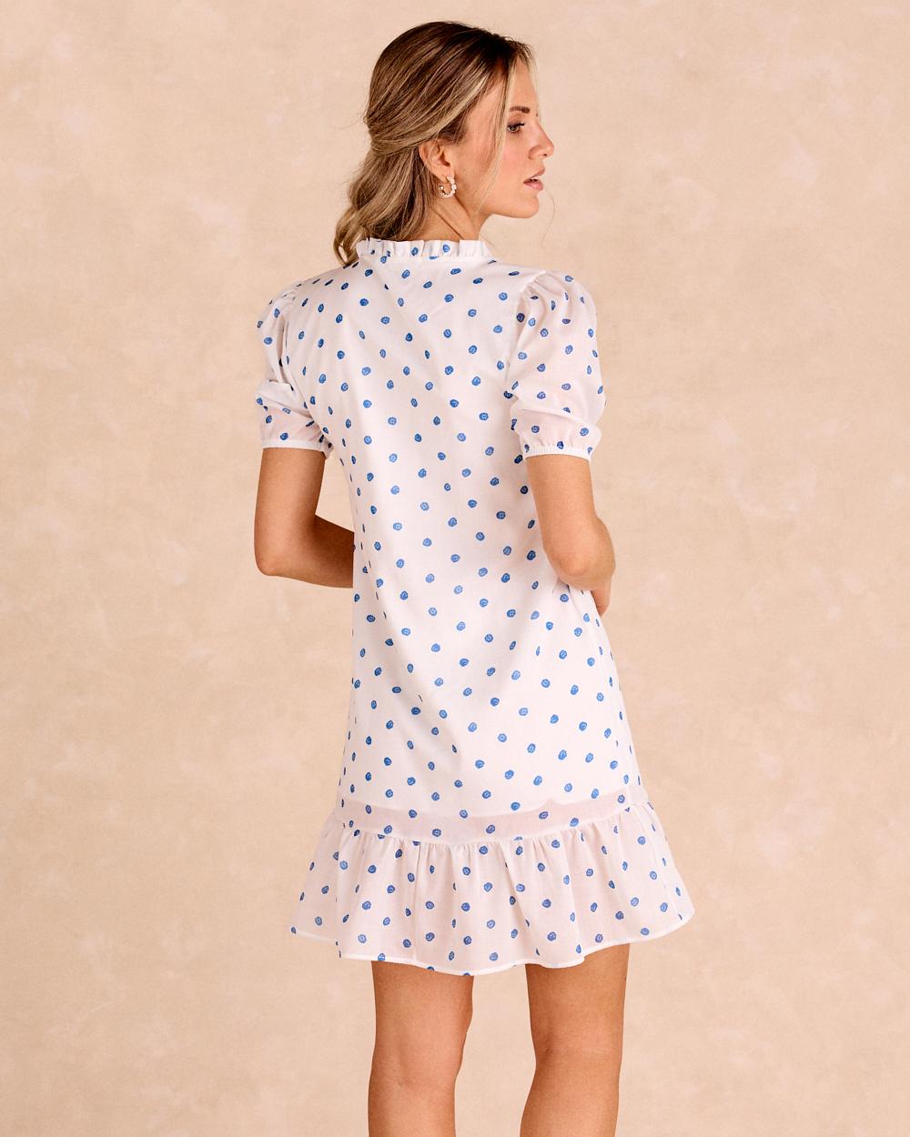 Vestito corto a pois Alzaria