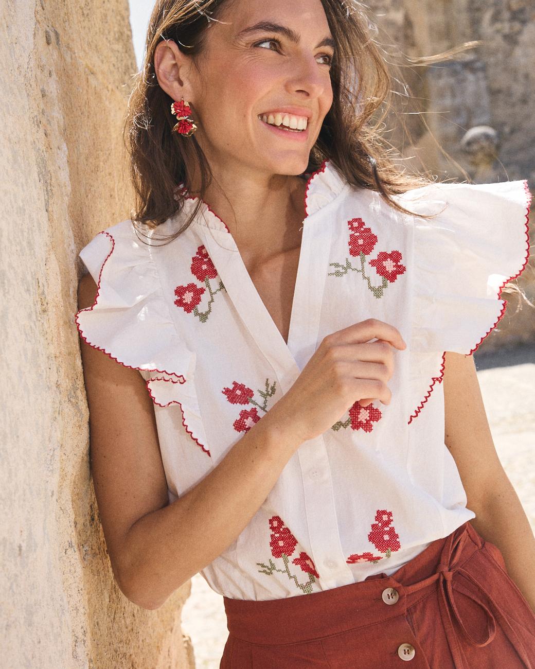 Camicia a Manica Svasata Flaria