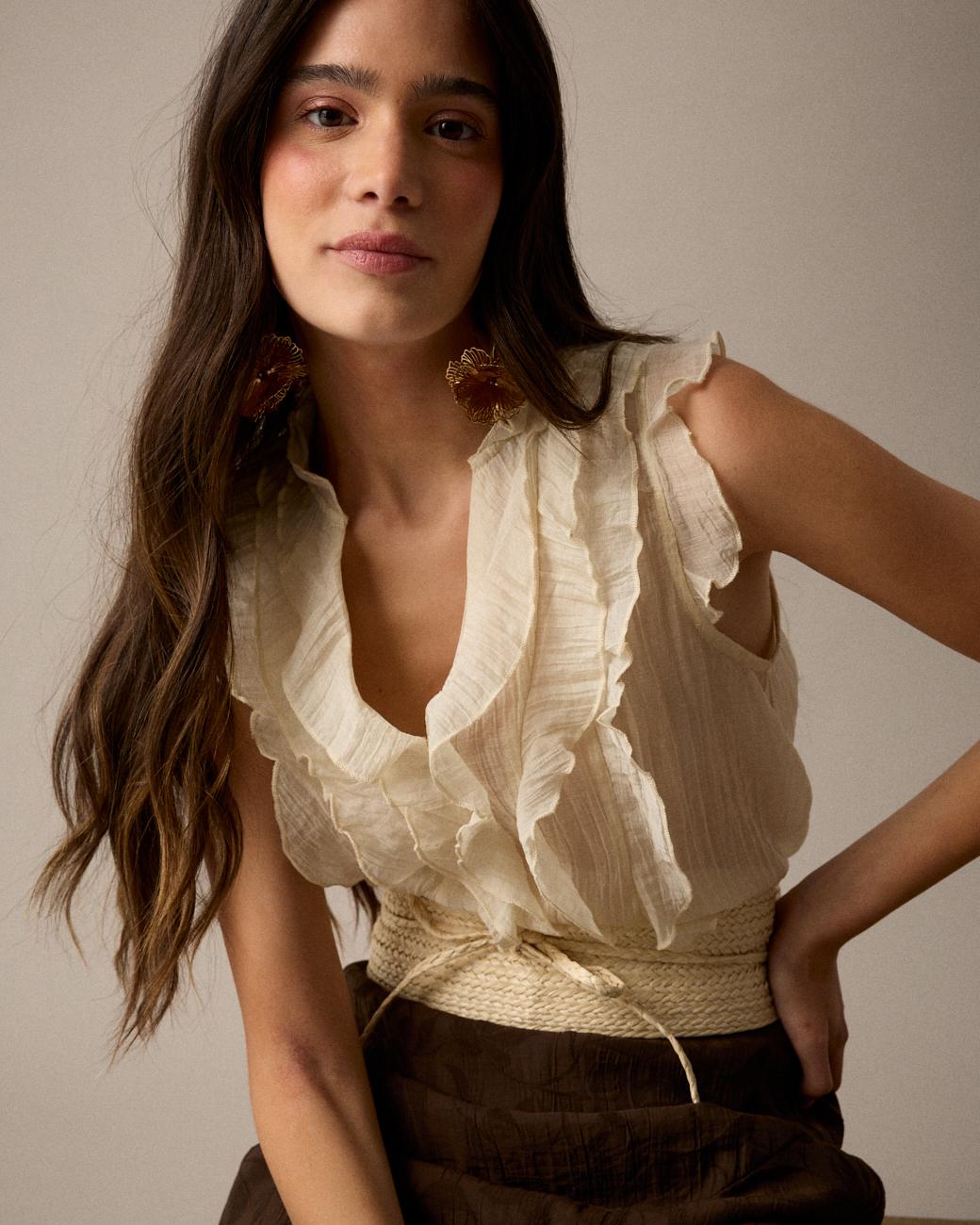 Camicia Volant Irune