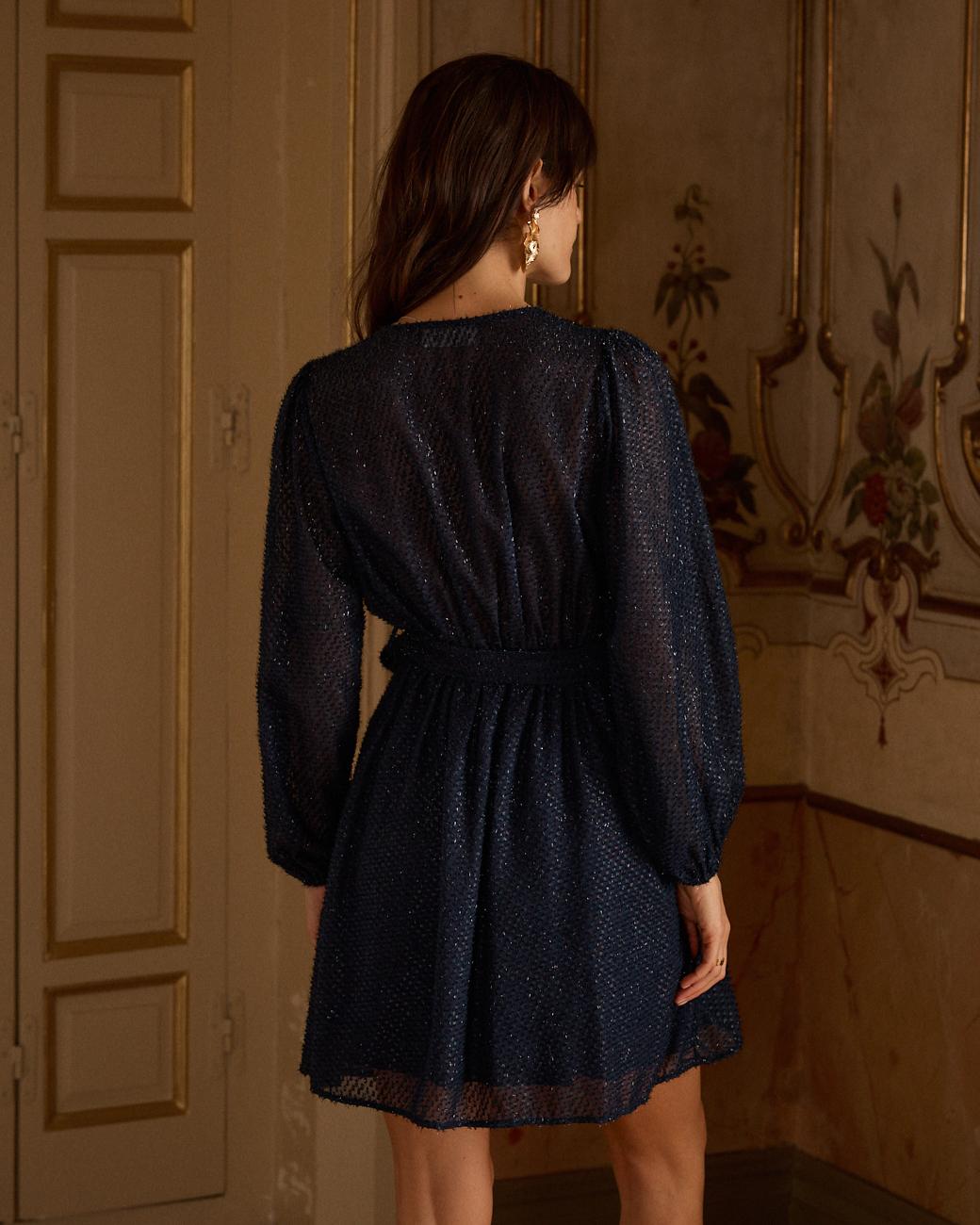 Abito corto in lurex Nerea
