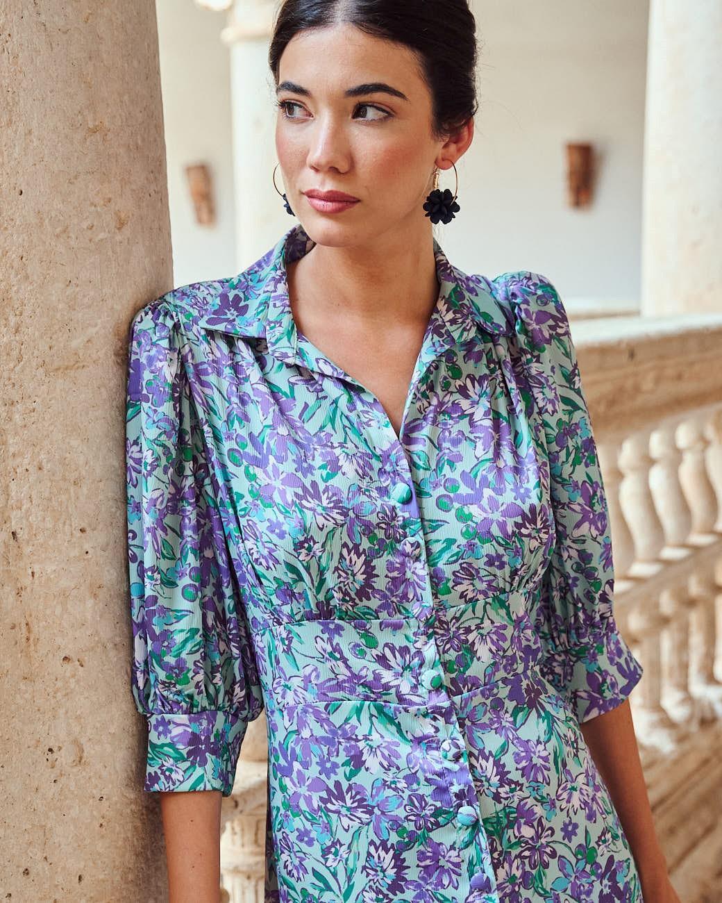 Vestito Fiori Mar