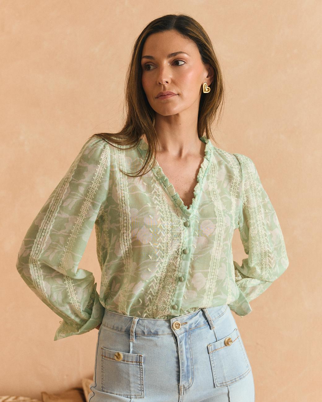 Camicia celeste Felicia