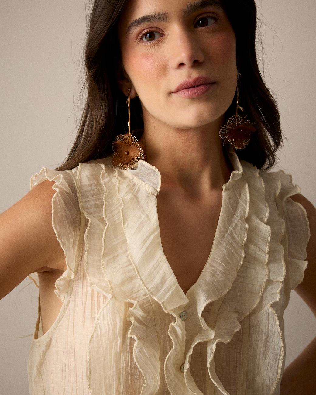 Camicia Volant Irune