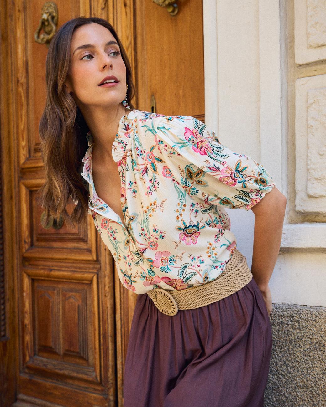 Camicia a Fiori Tunia