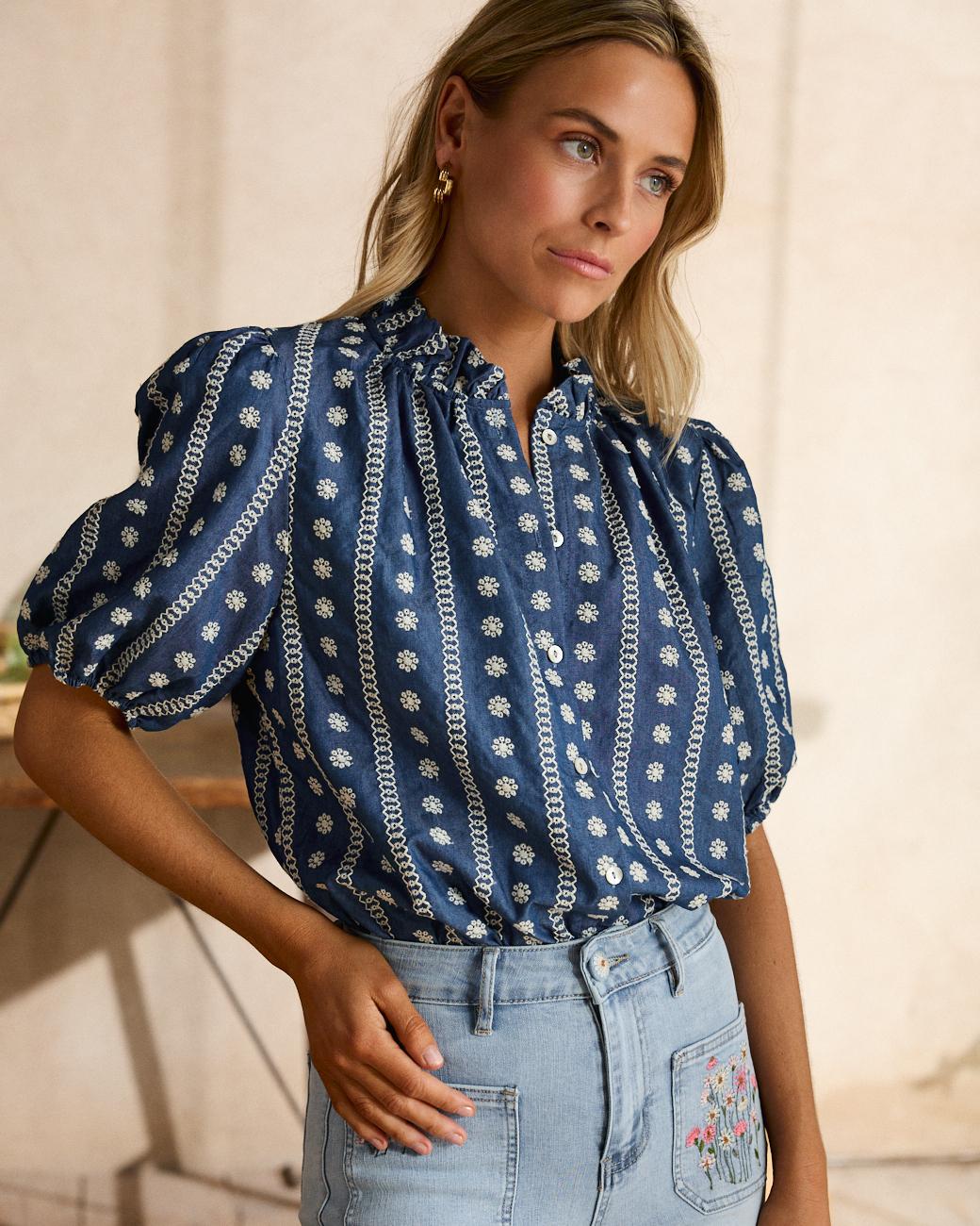 Camicia ricamata Anna