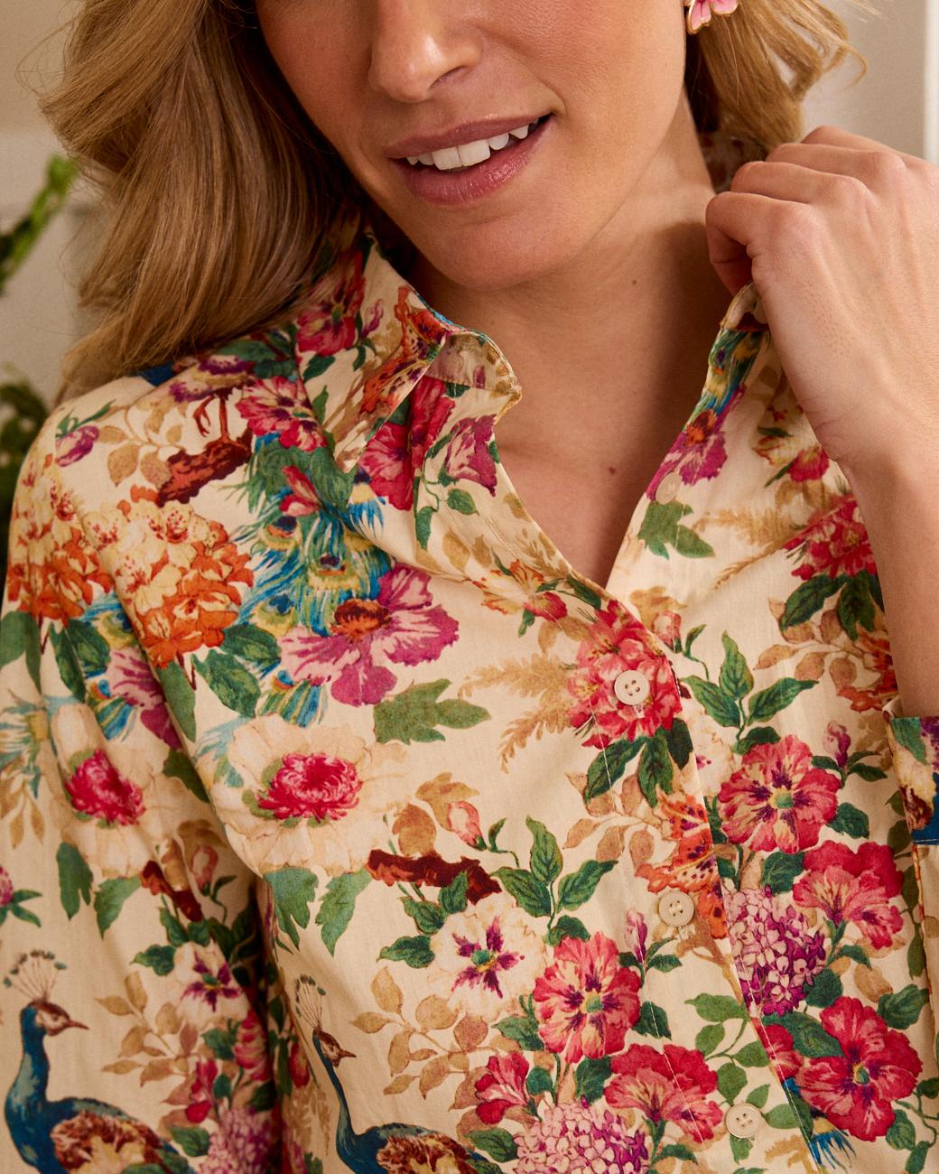 Camicia con stampa Petra