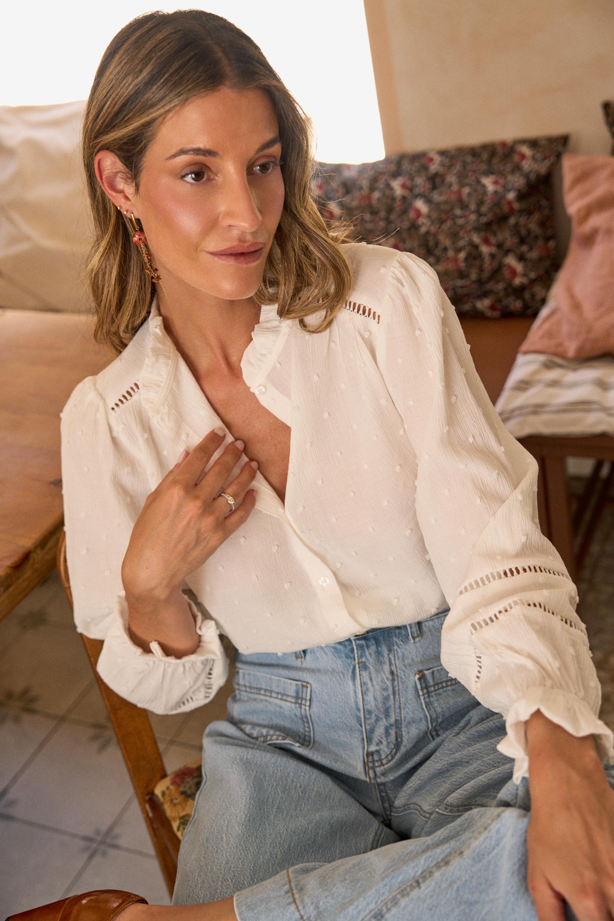 Camicia in plumetis Tiziana