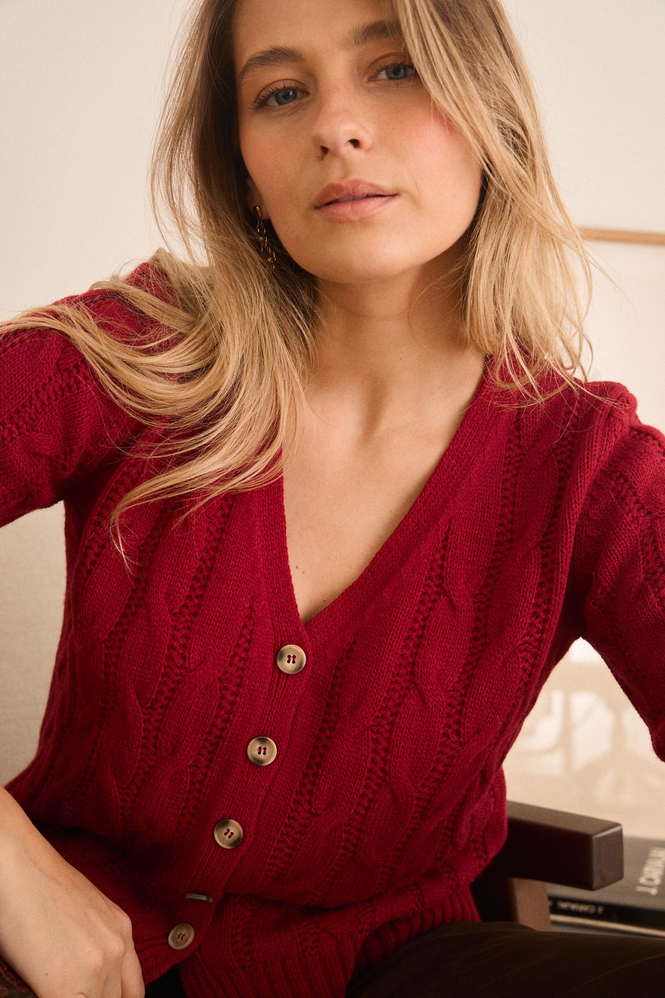 Cardigan con bottoni Ingrid