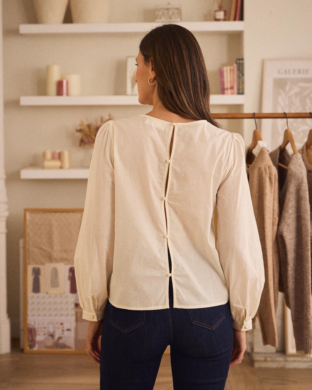 Blusa con ricami Mireia