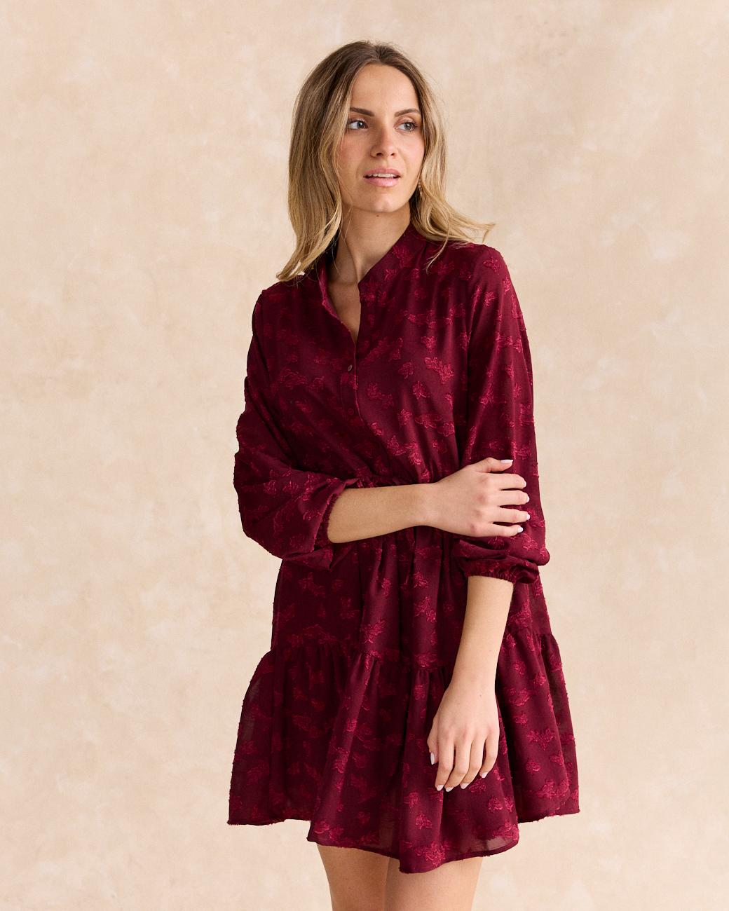 Vestito Floccato Ali
