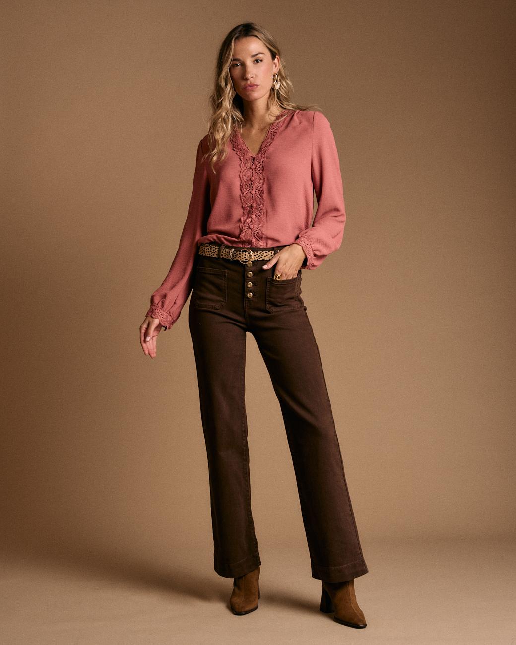 Camicia con dettaglio centrale Lola