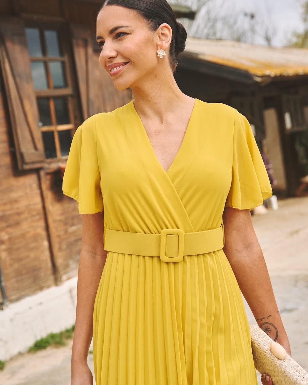 Vestito plissettato Elodi