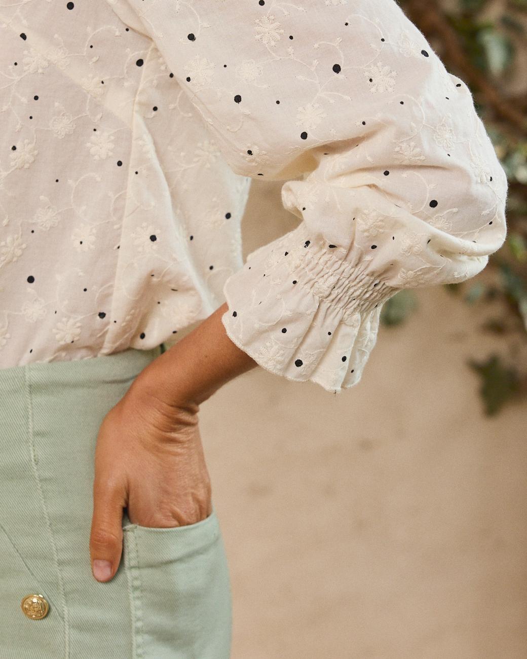 Camicia con volant Lucía