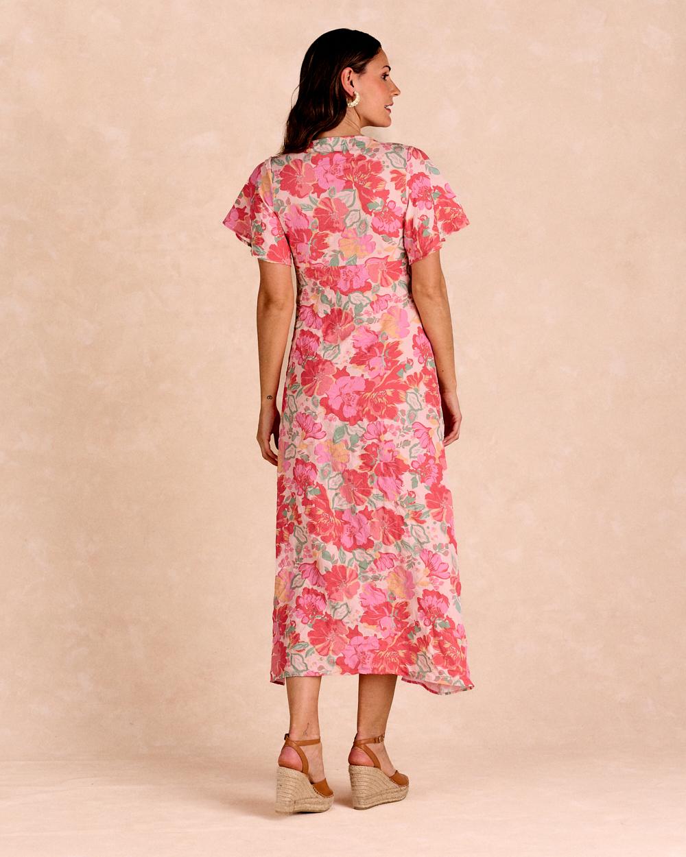 Vestito lungo a fiori Barina