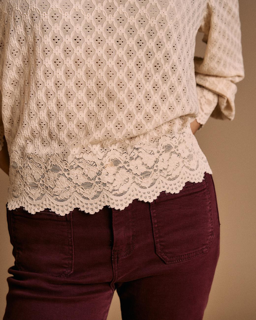 Blusa con dettagli Camelia