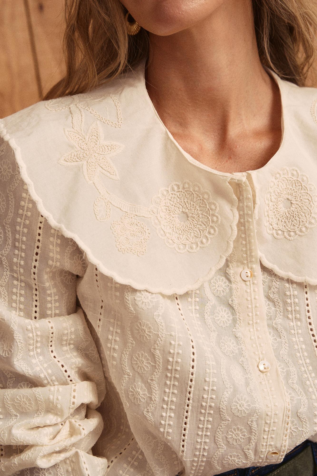 Camicia con collo Genoveva
