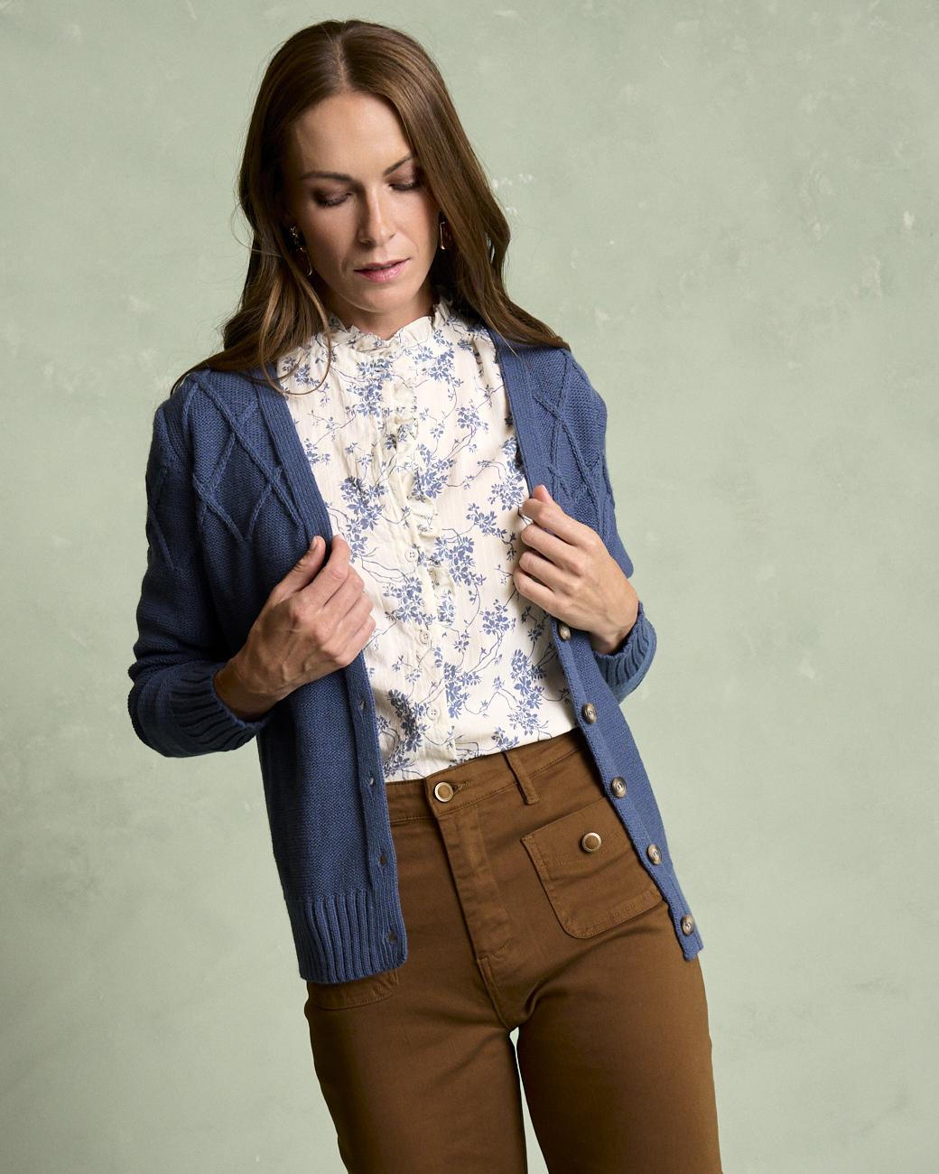 Cardigan a Righe Bourget