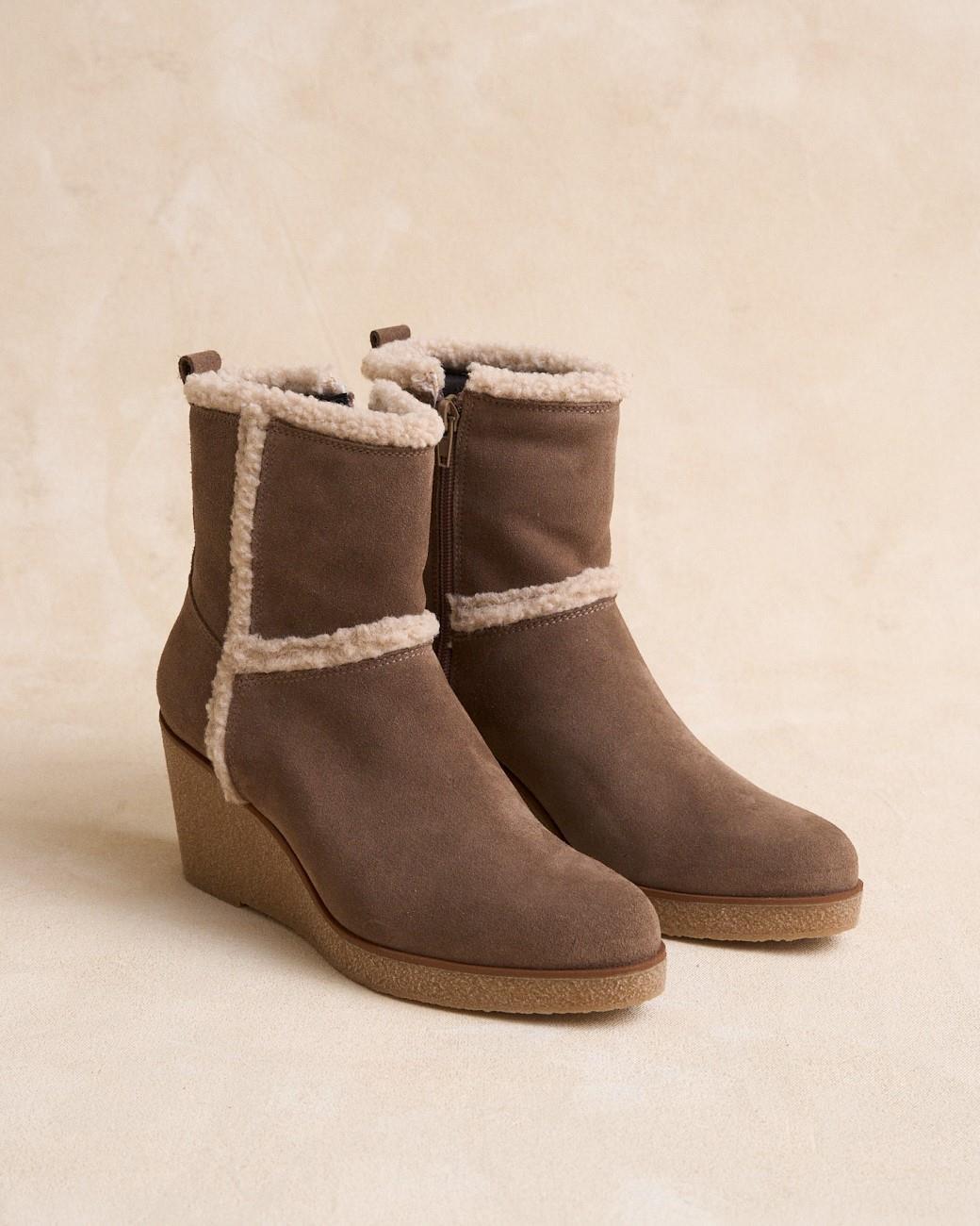 Stivaletto taupe Betina