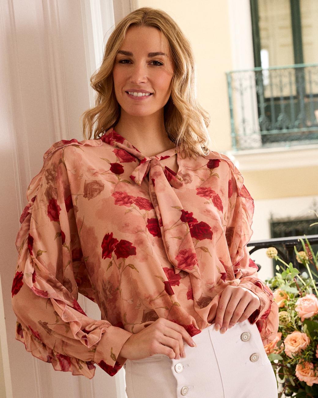 Blusa con laccio Sabrina