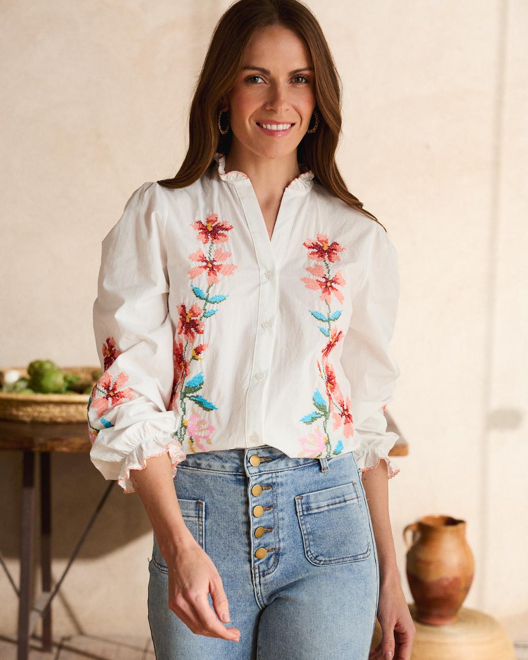 Camicia Ricamata Fiona