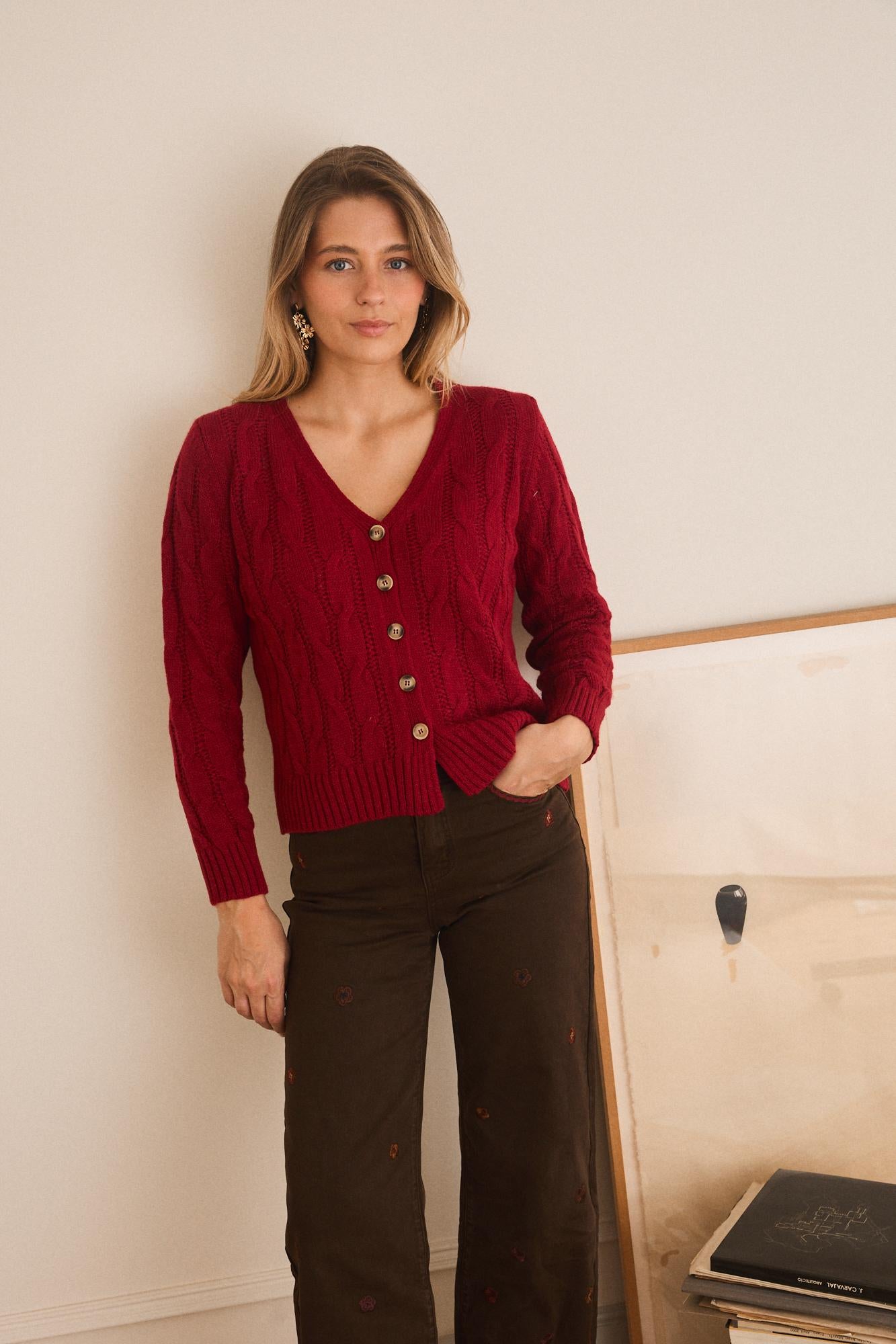 Cardigan con bottoni Ingrid