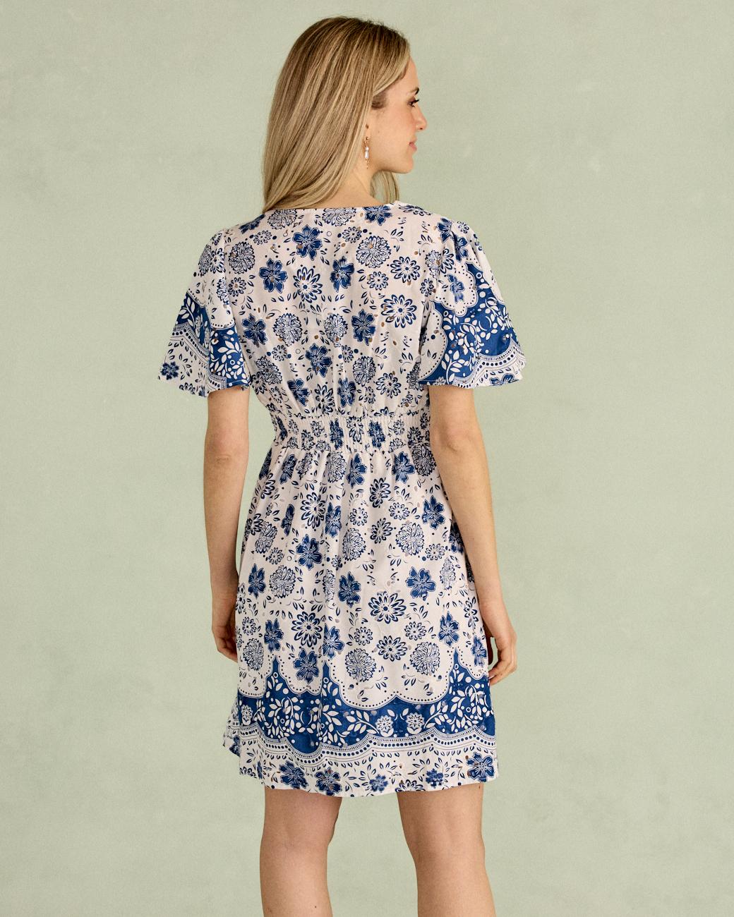 Vestito Corto a Fiori Milia